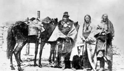 Cheyenne chiefs held as hostages by General Custer for the return of Mrs. Morgan and Mrs. White by American Photographer